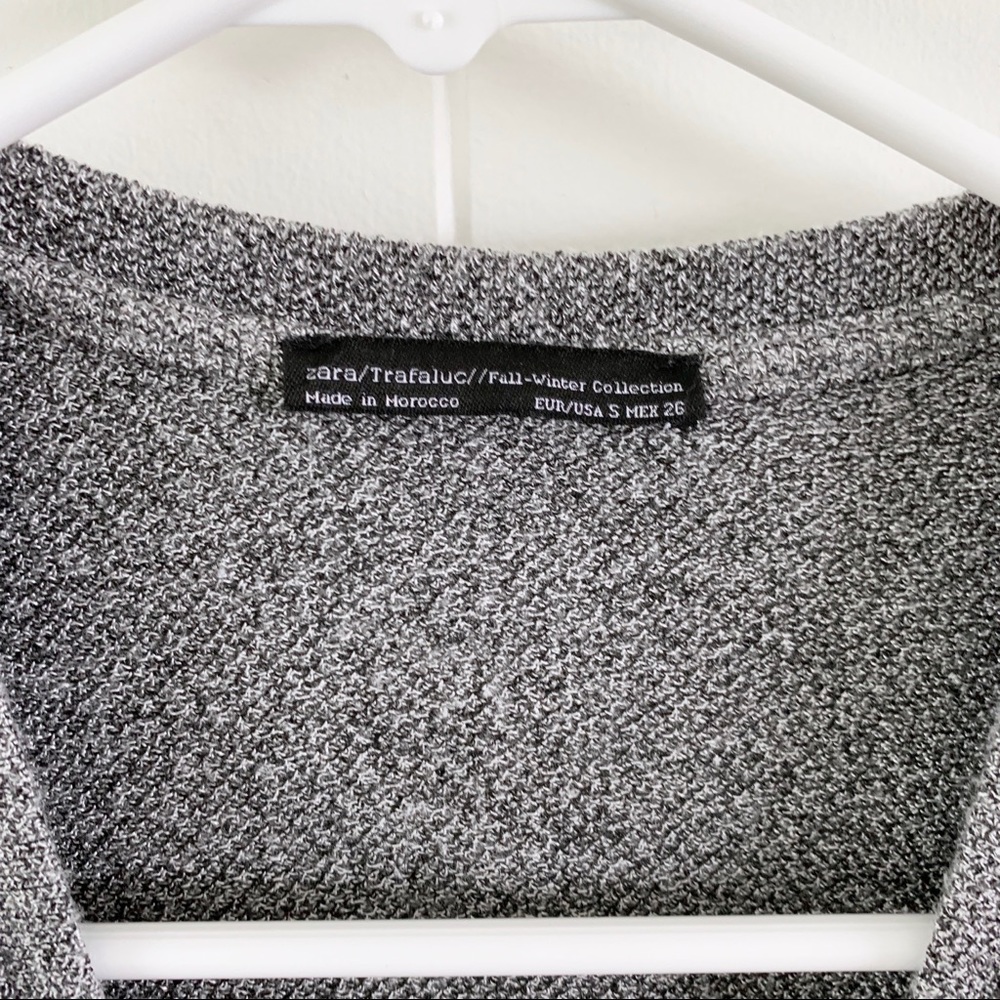 Zara Grey Side Slit Tunic Tee - Picture 5 of 7